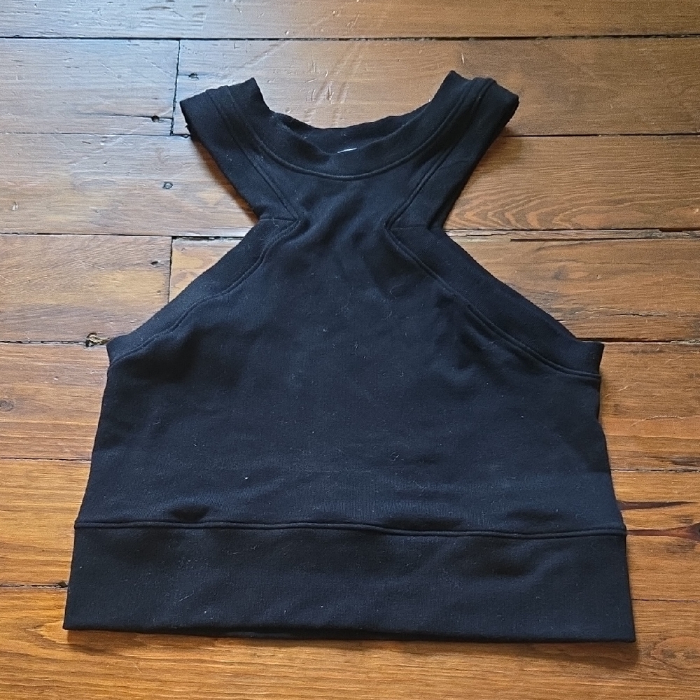 OS Black X Crop Top